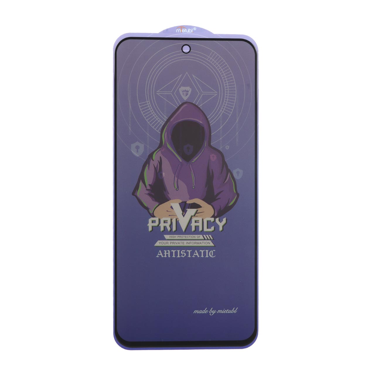 محافظ صفحه نمایش شیشه ای Full Cover Mietubl Anti Static Privacy مدل NTC - Xiaomi Redmi 15 / Poco M7 4G