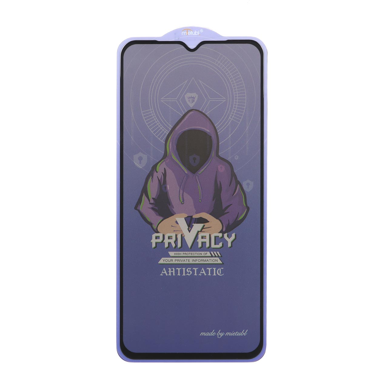 محافظ صفحه نمایش شیشه ای Full Cover Mietubl Anti Static Privacy مدل NTC - Samsung Galaxy A12 / A02 / A02S / A03 / A03S / A03 Core / A04 / A04S / A04E / A13 / A23 / A32 5G / M02 / M04 / M12 / M13 / M23 / M33 /F13 / A1 Plus / A2 Plus / M4 / M5 / C30 /