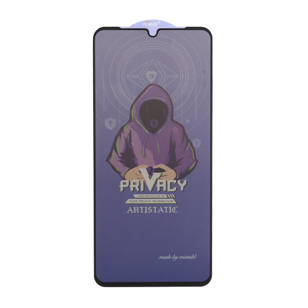 محافظ صفحه نمایش شیشه ای Full Cover Mietubl Anti Static Privacy مدل NTC - Xiaomi Redmi 14C / Poco C75 / Poco C71 / Redmi A5 / Redmi A3 Pro / Redmi A4