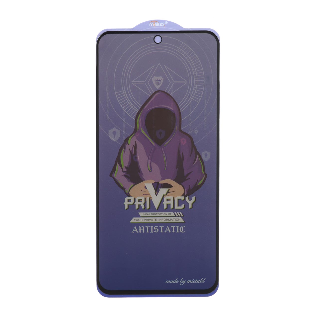 محافظ صفحه نمایش شیشه ای Full Cover Mietubl Anti Static Privacy مدل NTC - Samsung Galaxy S23 FE / A54 / Honor 400