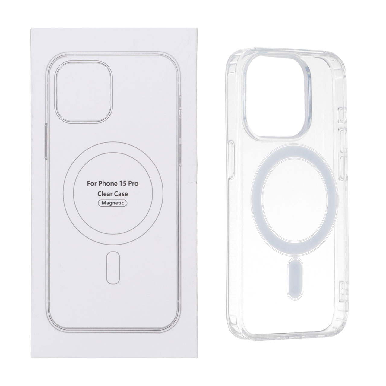 قاب شفاف Apple iPhone 15 Pro با قابلیت شارژ NTC - MagSafe (پک دار)