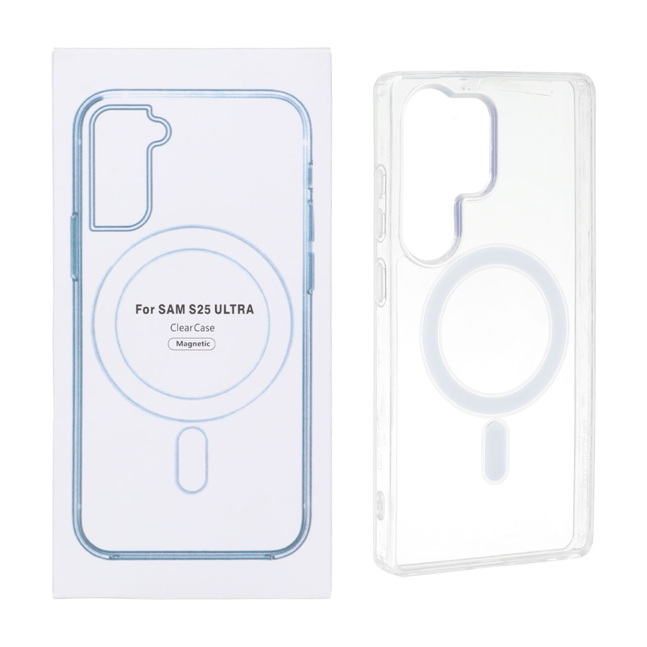 قاب شفاف Samsung Galaxy S25 Ultra با قابلیت شارژ NTC - MagSafe (پک دار)