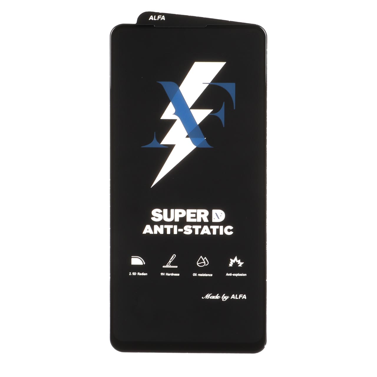 محافظ صفحه نمایش شیشه ای Super D Anti Static ALFA مدل Samsung Galaxy A21s / F52 / Xiaomi Poco X3 GT / Poco F4 GT / Redmi Note 10 Pro 5G