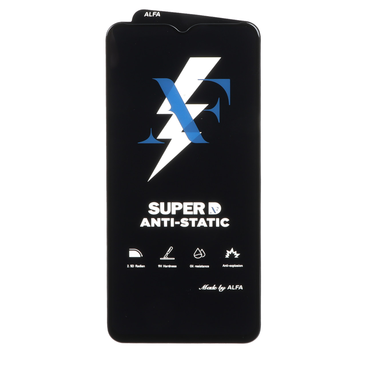 محافظ صفحه نمایش شیشه ای Super D Anti Static ALFA مدل Samsung Galaxy A12 / A02 / A02S / A03 / A03S / A03 Core / A04 / A04S / A04E / A13 / A23 / A32 5G / M02 / M04 / M12 / M13 / M23 / M33 /F13 / A1 Plus / A2 Plus / M4 / M5 / C30 / C30S (بدون پک)