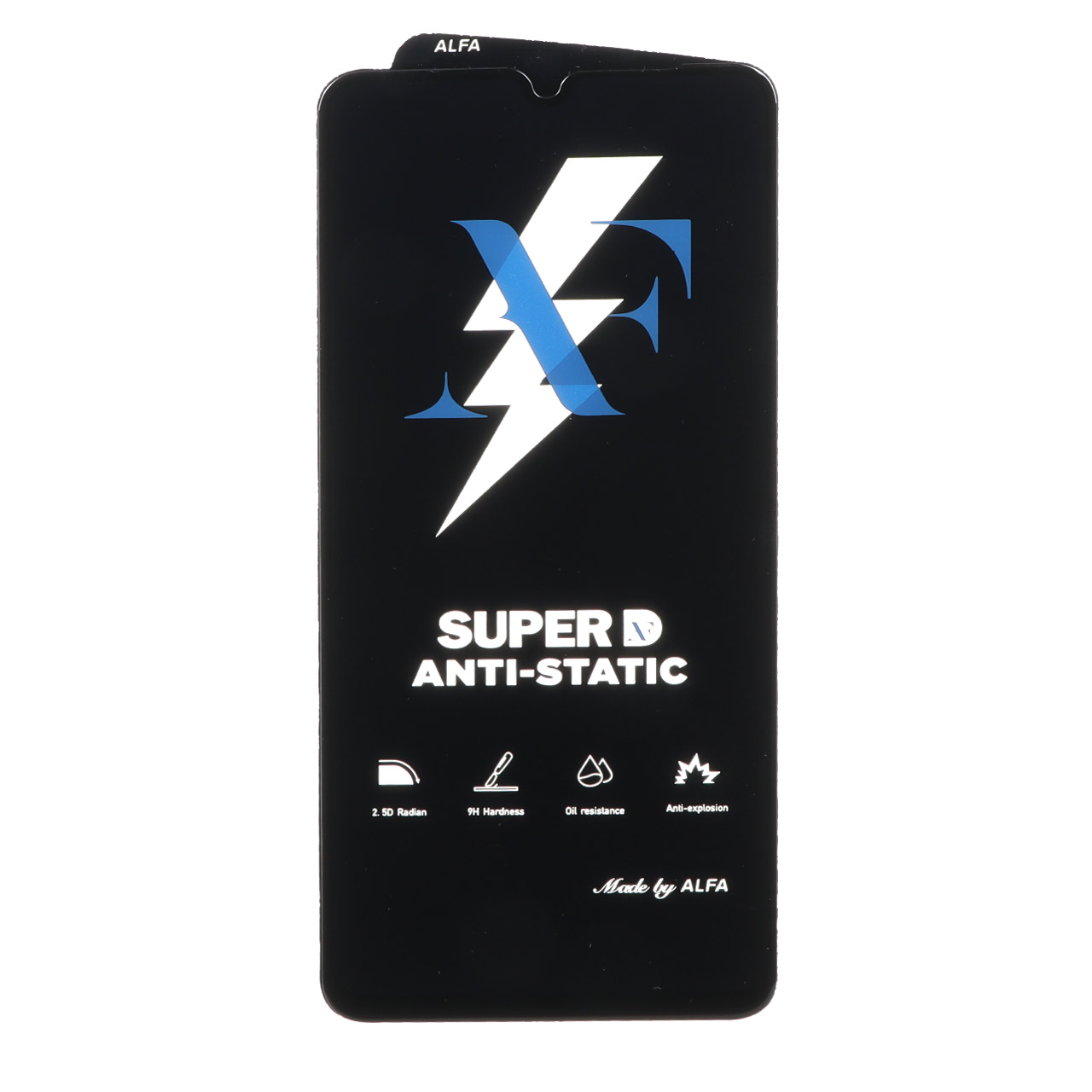 محافظ صفحه نمایش شیشه ای Super D Anti Static ALFA مدل Xiaomi Redmi 14C / Poco C75 / Poco C71 / Redmi A5 / Redmi A3 Pro / Redmi A4 (بدون پک)