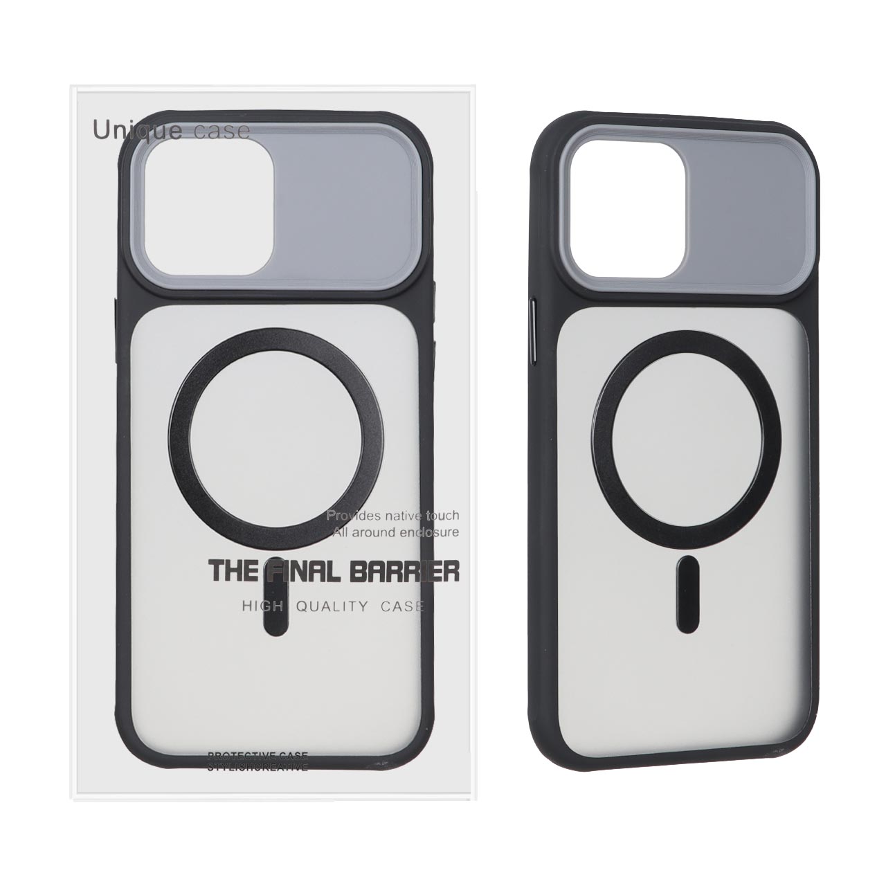 قاب اورجینال Unique Case مات MagSafe مدل Apple iPhone 13 Pro Max - مشکی (پک دار)