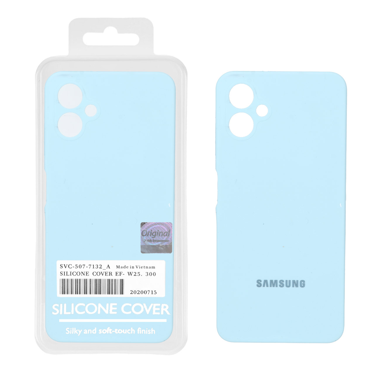 قاب سیلیکونی پاک کنی اورجینال Master Quality مدل Samsung Galaxy A06 - آبی آسمانی (پک دار)
