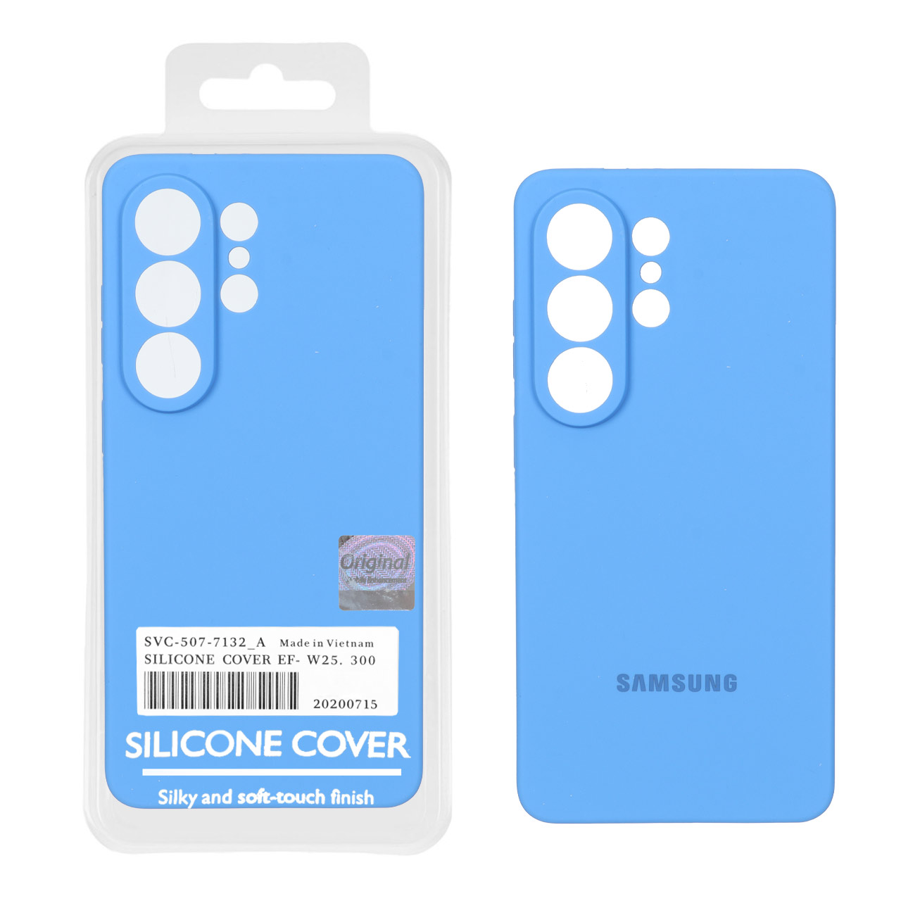 قاب سیلیکونی پاک کنی اورجینال Master Quality مدل Samsung Galaxy S26 Ultra - آبی (پک دار)