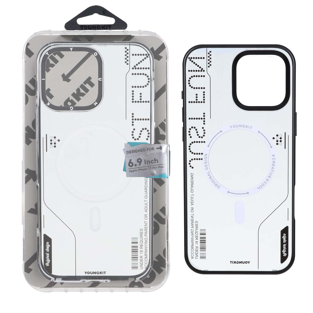 قاب اورجینال YoungKit Magsafe مدل Apple iPhone 16 Pro Max - مشکی (پک اصلی)