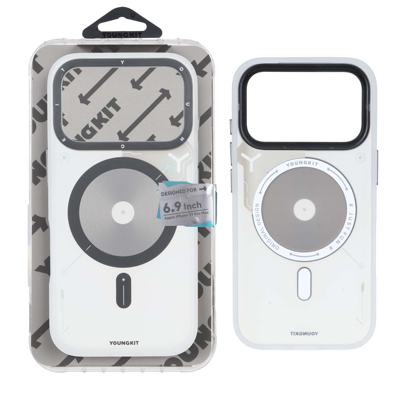 قاب اورجینال YoungKit Magsafe مدل Apple iPhone 17 Pro - سفید (پک اصلی)