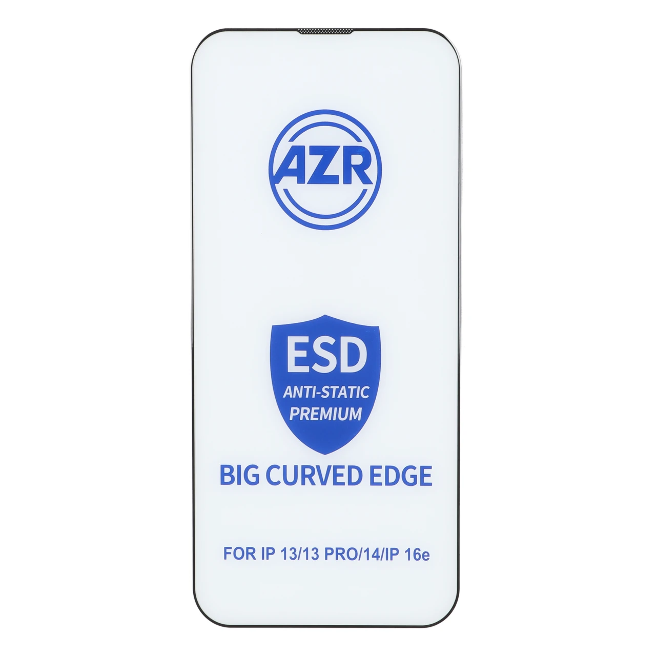 محافظ صفحه نمایش شیشه ای AZR - Big curved ESD Anti Static مدل Apple iPhone 13 / iPhone 13 Pro / iPhone 14 / 16e