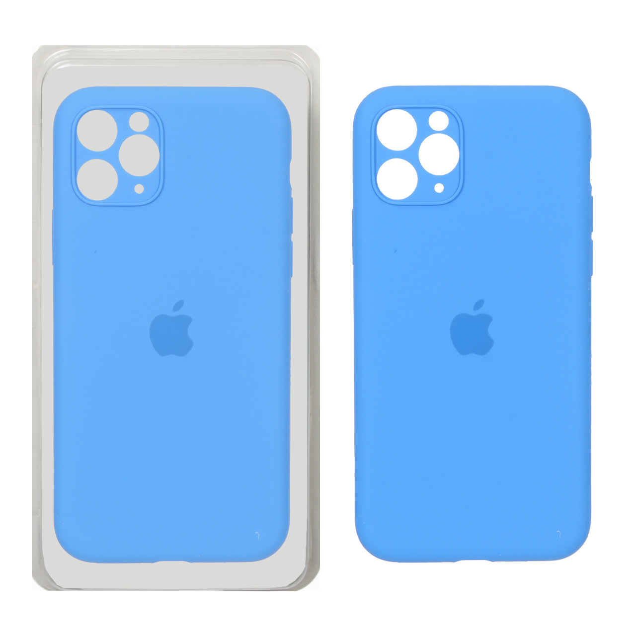 قاب سیلیکونی پاک کنی محافظ لنزدار اورجینال Apple iPhone 11 Pro - آبی کد 1 (پک اصلی)