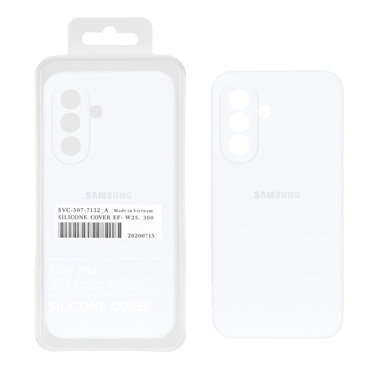 قاب سیلیکونی پاک کنی اورجینال درجه یک Samsung Galaxy A37 - سفید (پک دار)