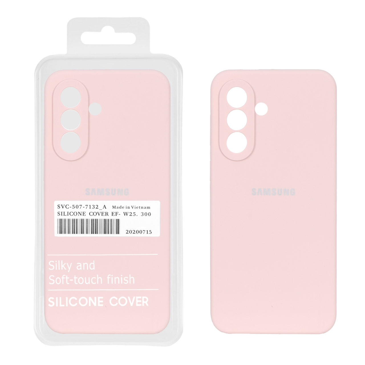 قاب سیلیکونی پاک کنی اورجینال درجه یک Samsung Galaxy A37 - کرم نارنجی (پک دار)