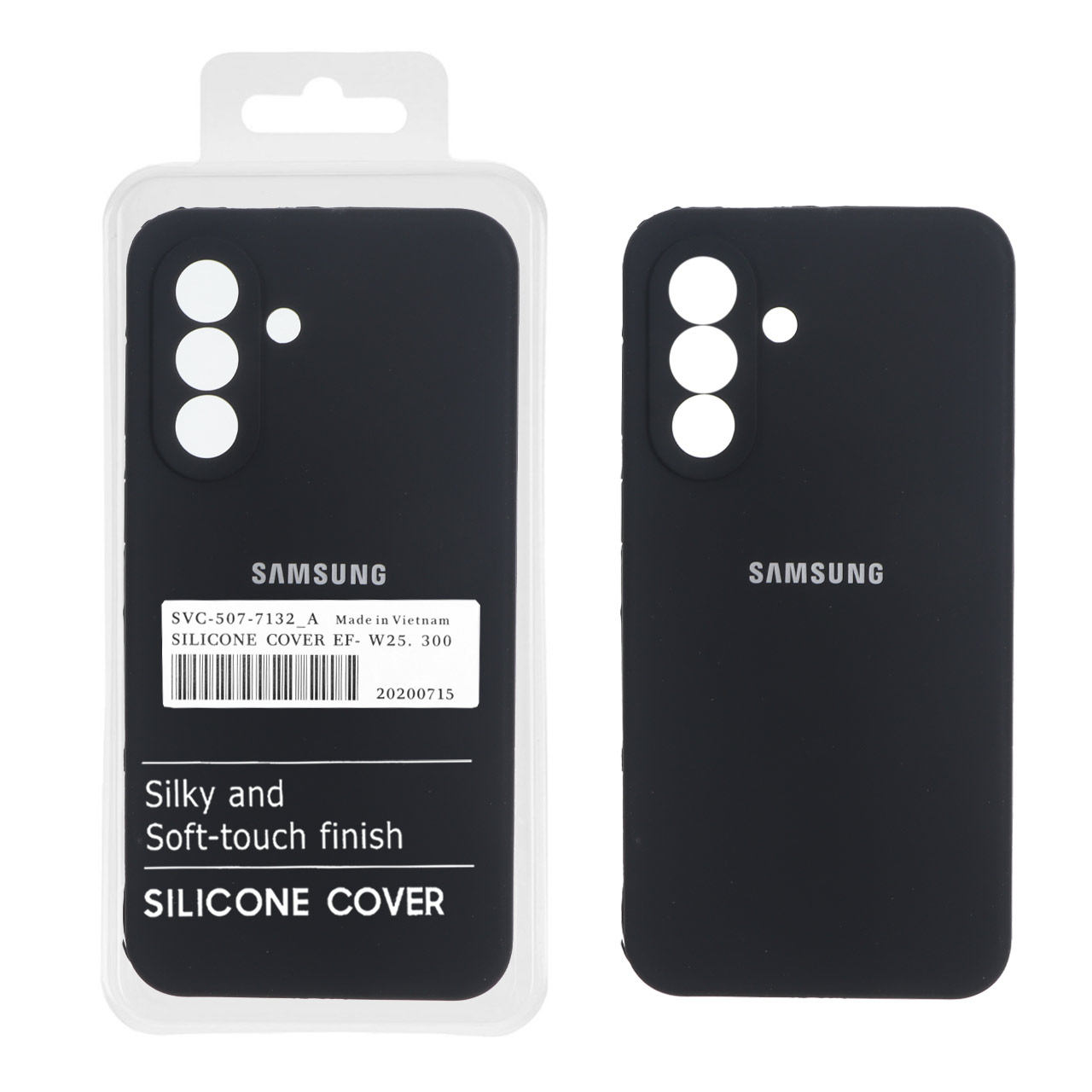 قاب سیلیکونی پاک کنی اورجینال درجه یک Samsung Galaxy A37 - مشکی (پک دار)
