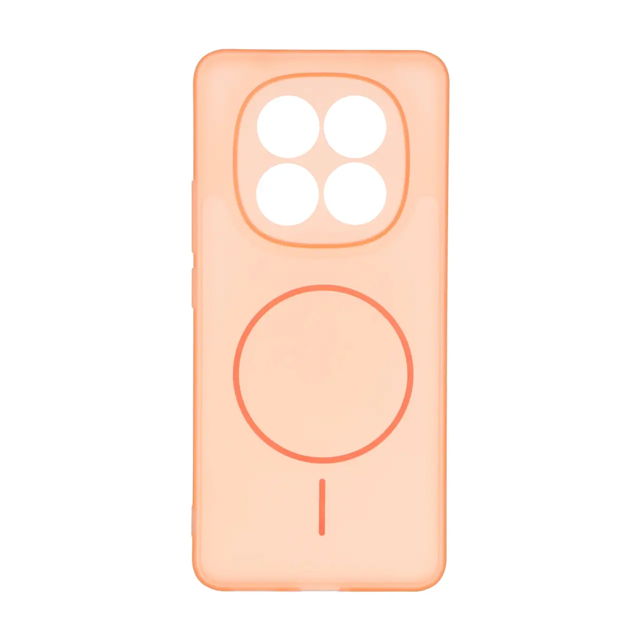 قاب زله ای مات Ultar thin طرح مگ سیف محافظ لنزدار Xiaomi Redmi Note 15 - نارنجی