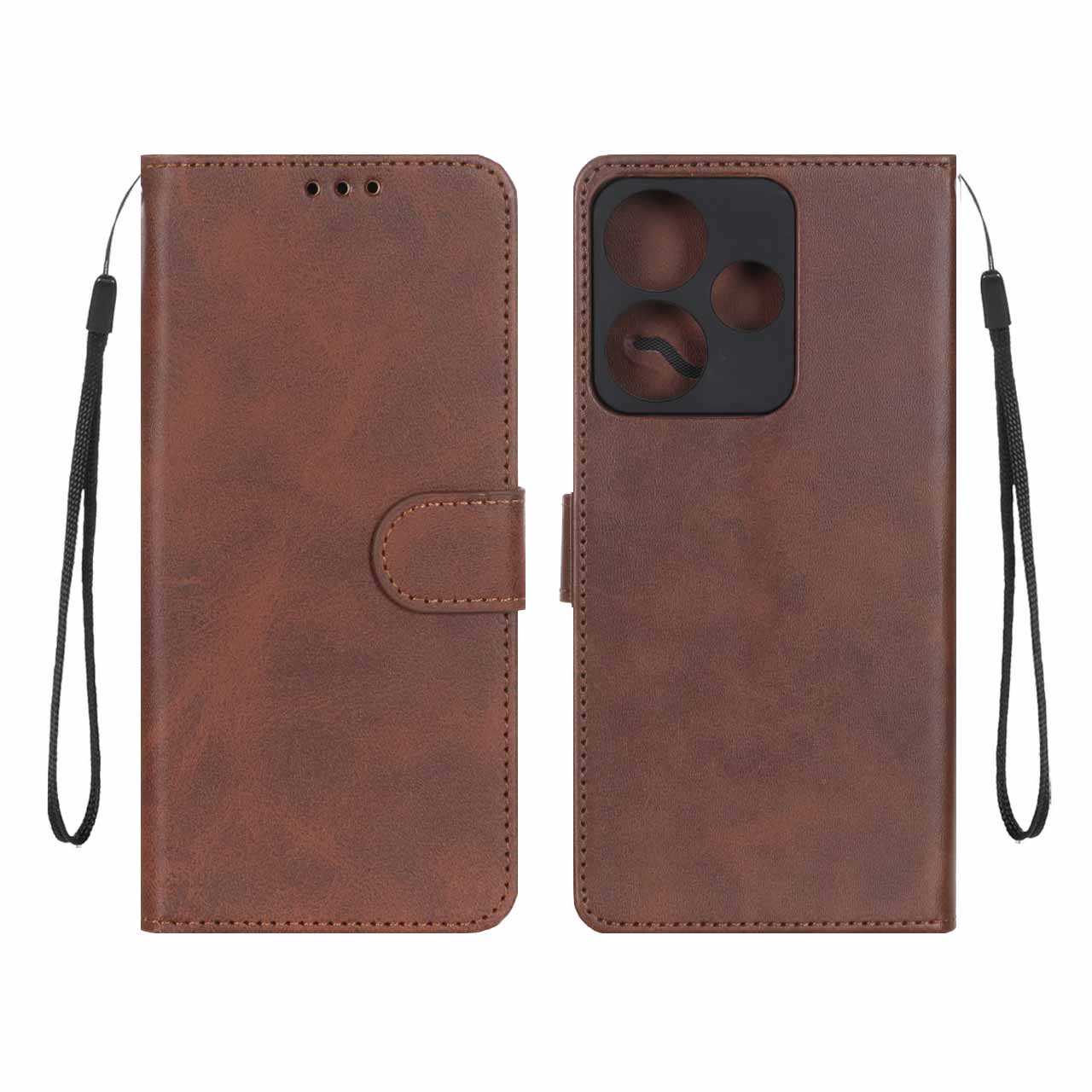 کیف موبایل مگنتی درجه یک MNC مدل Xiaomi Redmi 13X / Redmi 13 4G / Poco M6 4G - قهوه ای