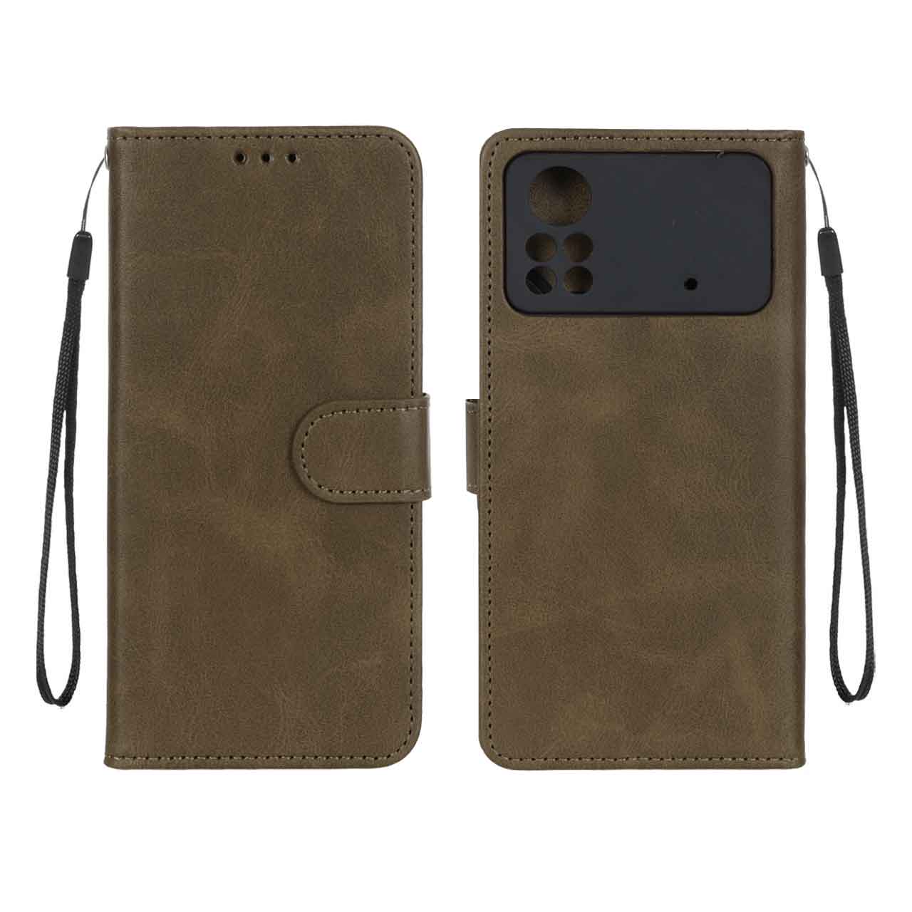 کیف موبایل مگنتی درجه یک MNC مدل Xiaomi Poco X4 Pro - سبز زیتونی