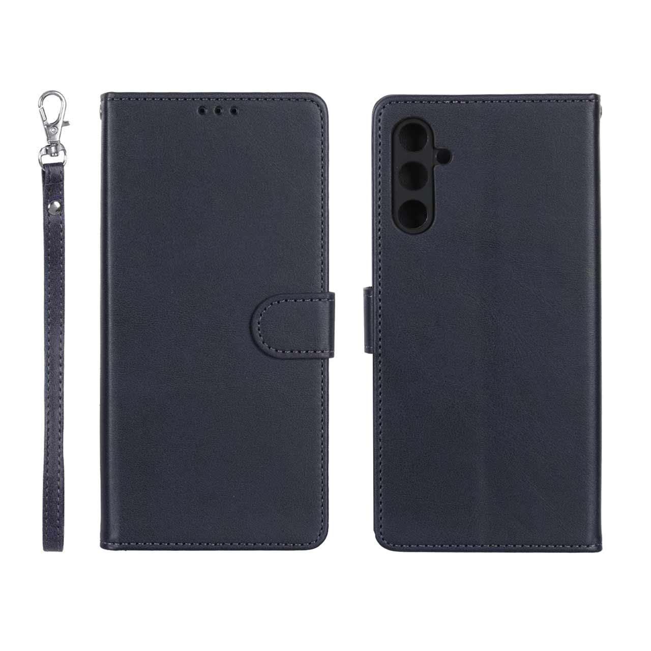 کیف موبایل مگنتی درجه یک MNC مدل Samsung Galaxy A14 - سرمه ای تیره