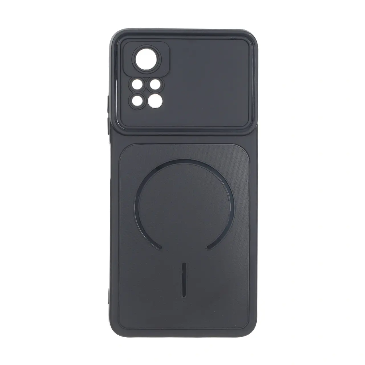 قاب سوزنی طرح مگ سیف دور لنز برجسته Xiaomi Redmi Note 12 Pro 4G / Redmi Note 11 Pro - مشکی