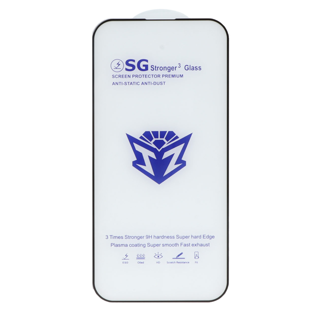 محافظ صفحه نمایش شیشه ای Full Cover Esd-SG مدل Apple iphone 16 / iPhone 15 / iPhone 14 Pro