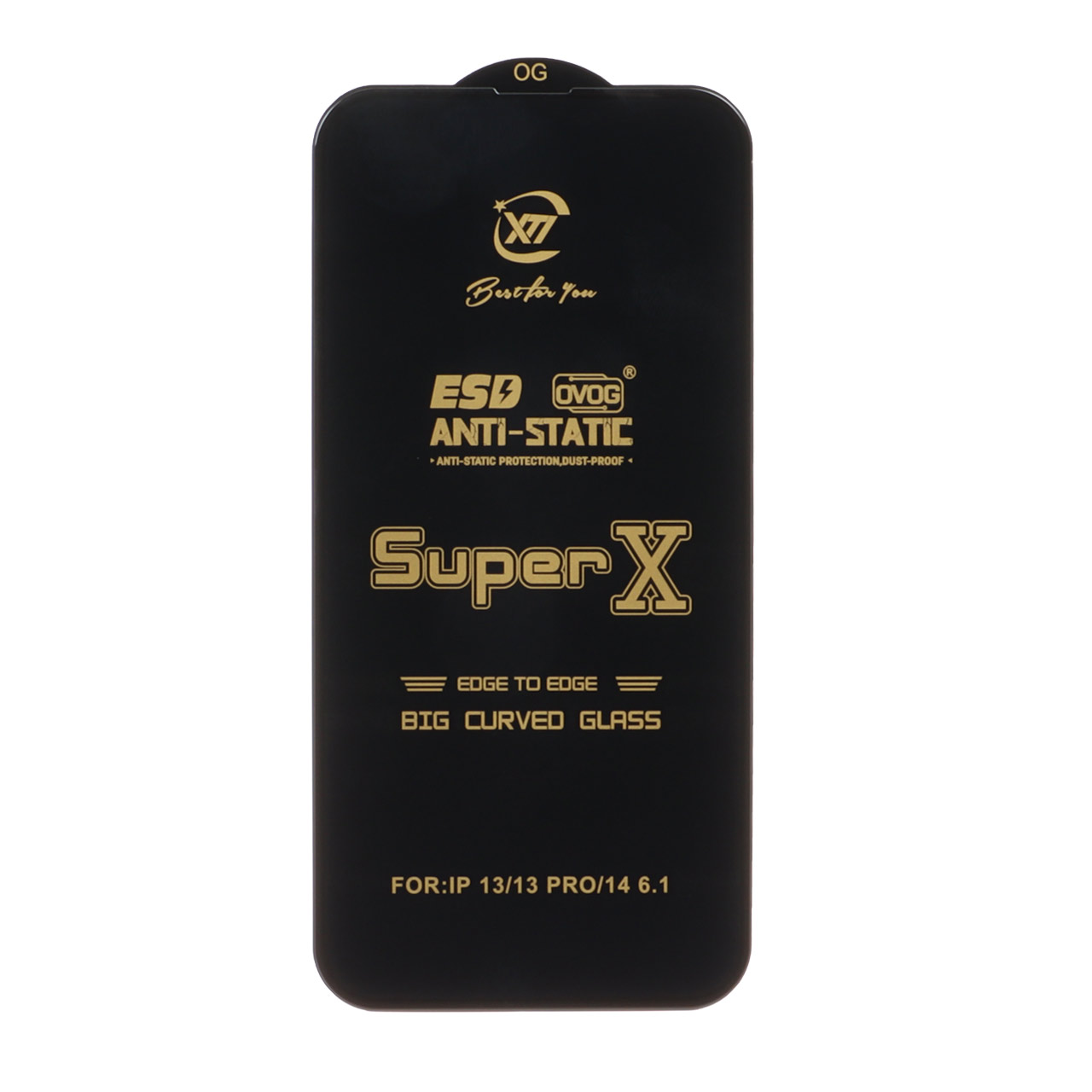 محافظ صفحه نمایش آنتی استاتیک Full Cover Super X مدل Apple iPhone 13 / iPhone 13 Pro / iPhone 14 / 16e