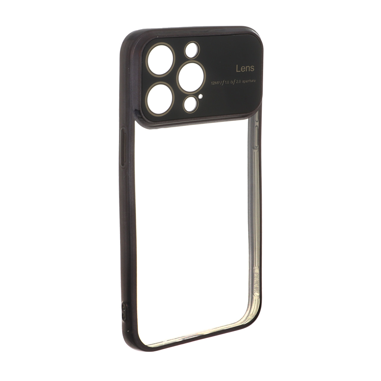قاب دور رنگی محافظ لنز شیشه ای Apple iPhone 15 Pro Max - مشکی