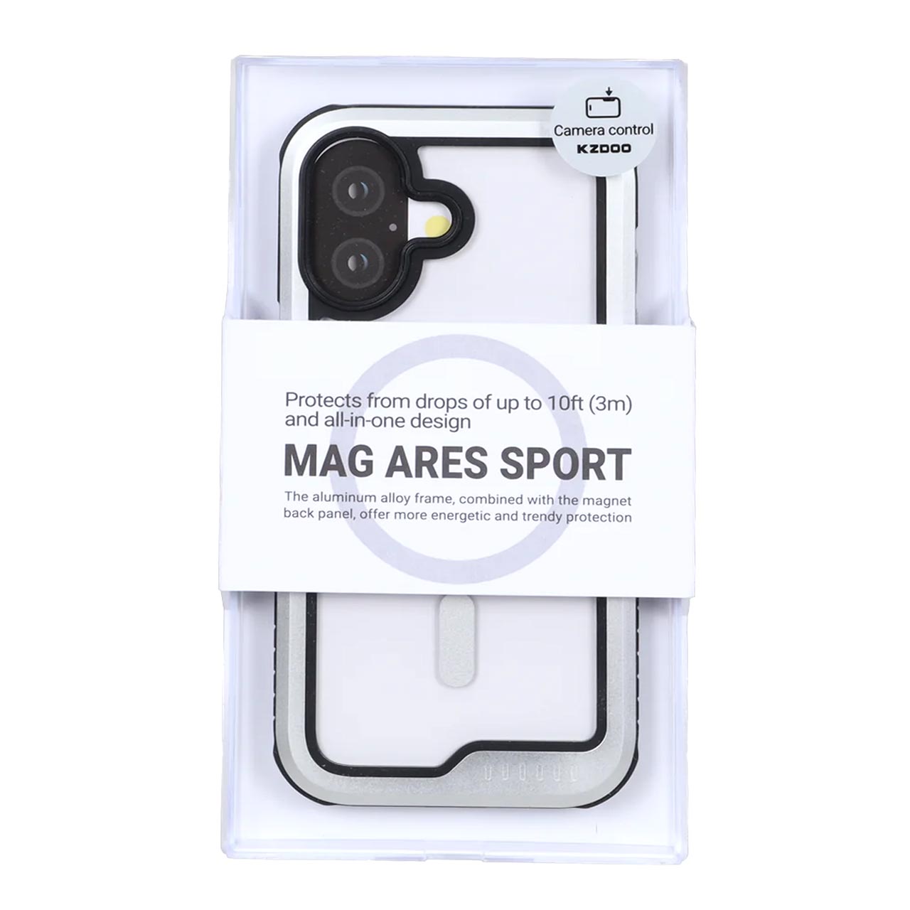 قاب Original KDoo MAG ARES Sport مدل Apple iPhone 17 - نقره ای (پک دار) - NTC