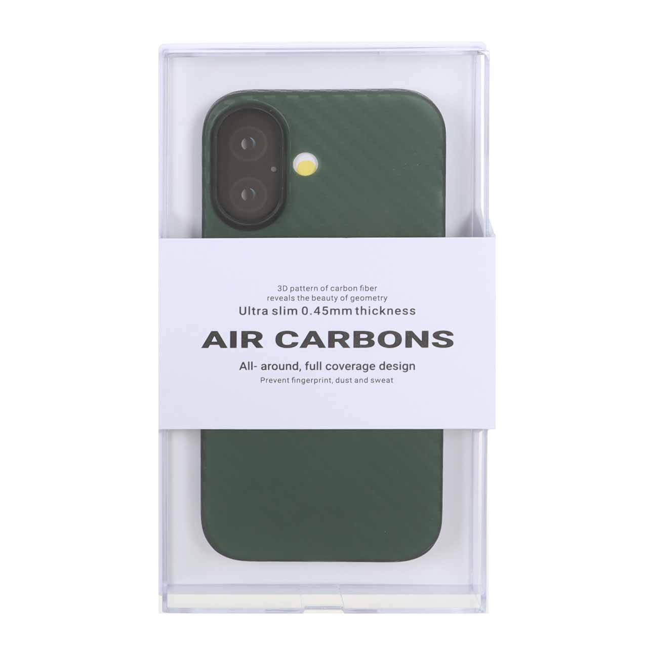 قاب محافظ لنزدار Original KDoo Air Carbon مدل Apple iPhone 17 - سبز ( پک دار) - NTC