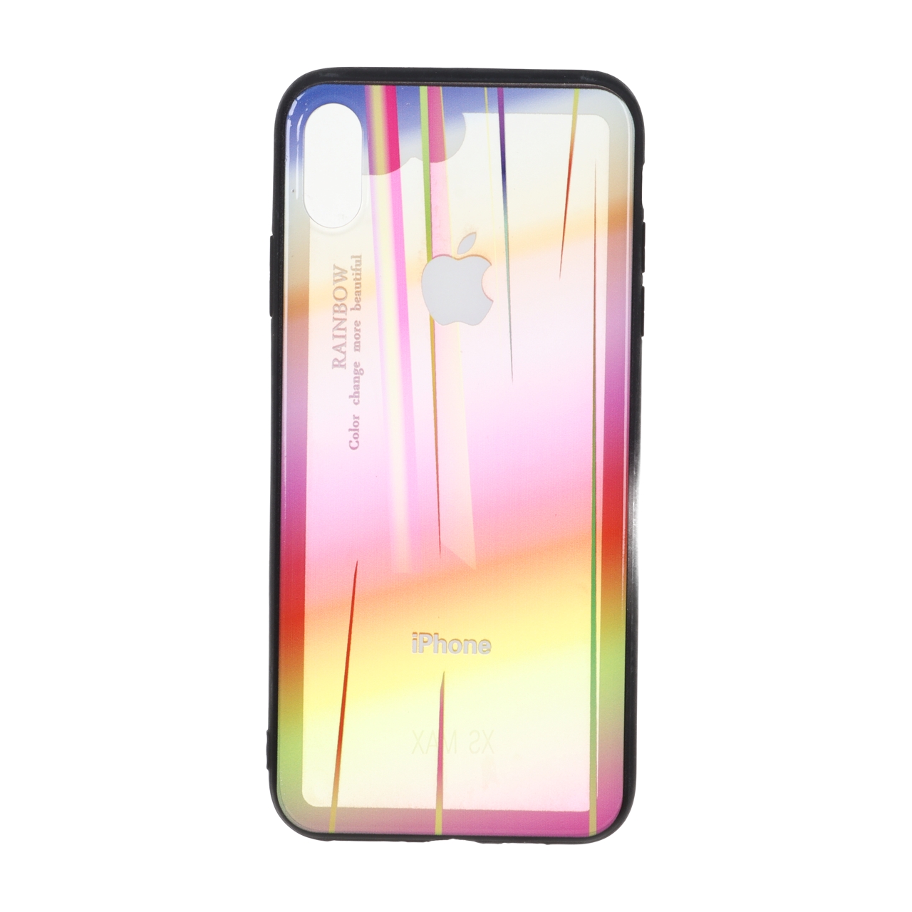 قاب شفاف رنگین کمانی Apple iPhone X Max / iPhone XS Max - طرح 43