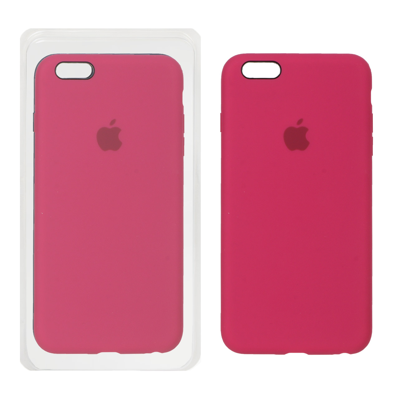 قاب سیلیکونی پاک کنی اورجینال Apple iPhone 6 Plus / iPhone 6s Plus - سرخابی (پک اصلی)
