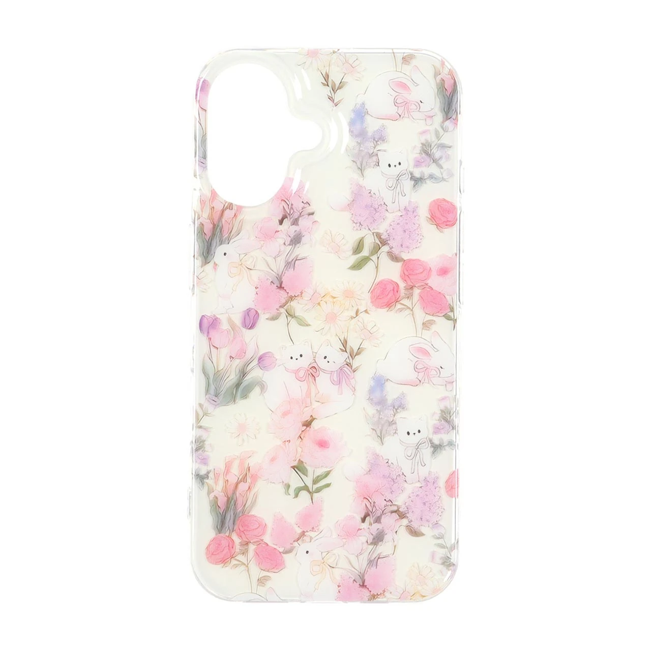 قاب Flower پشت سخت دور ژله ای Apple iPhone 16 - طرح 44
