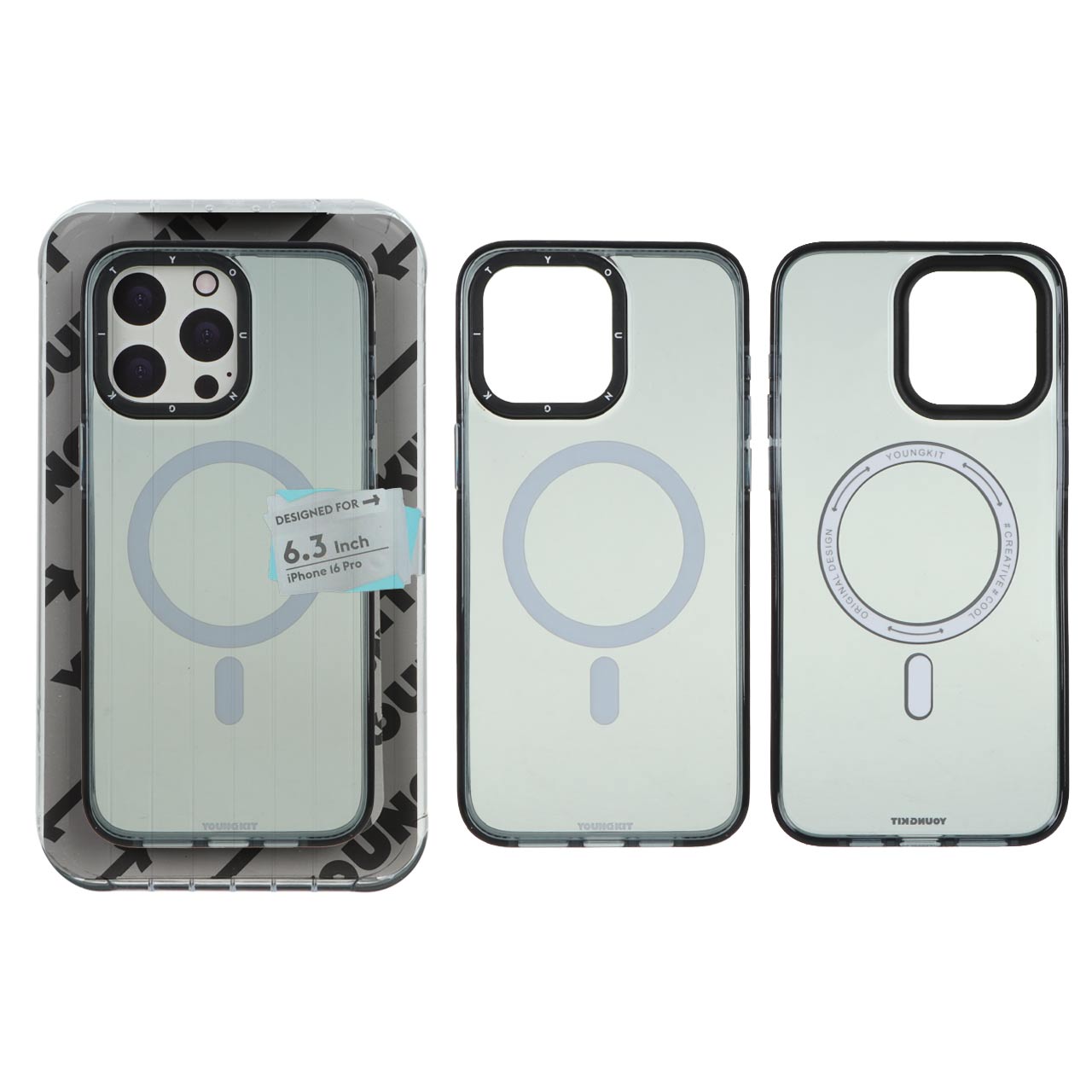 قاب اورجینال YoungKit Magsafe مدل Apple iPhone 15 Pro Max - مشکی (پک اصلی)