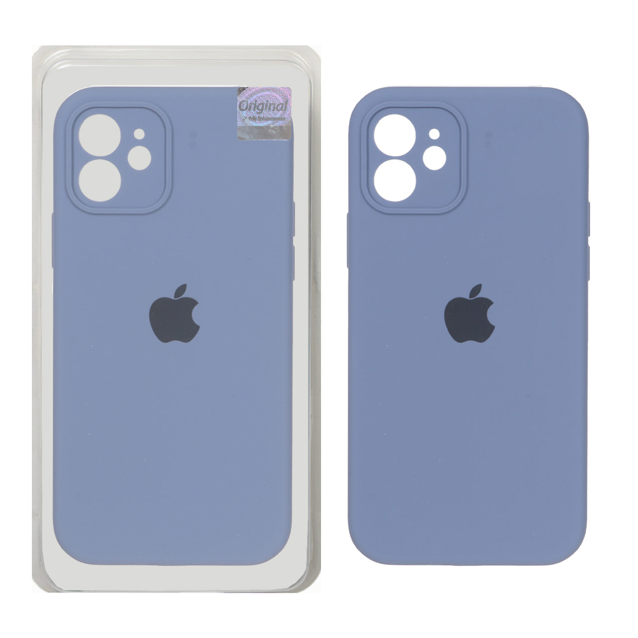 قاب سیلیکونی پاک کنی اورجینال Master Quality مدل Apple iPhone 12 - فیلی (پک دار)
