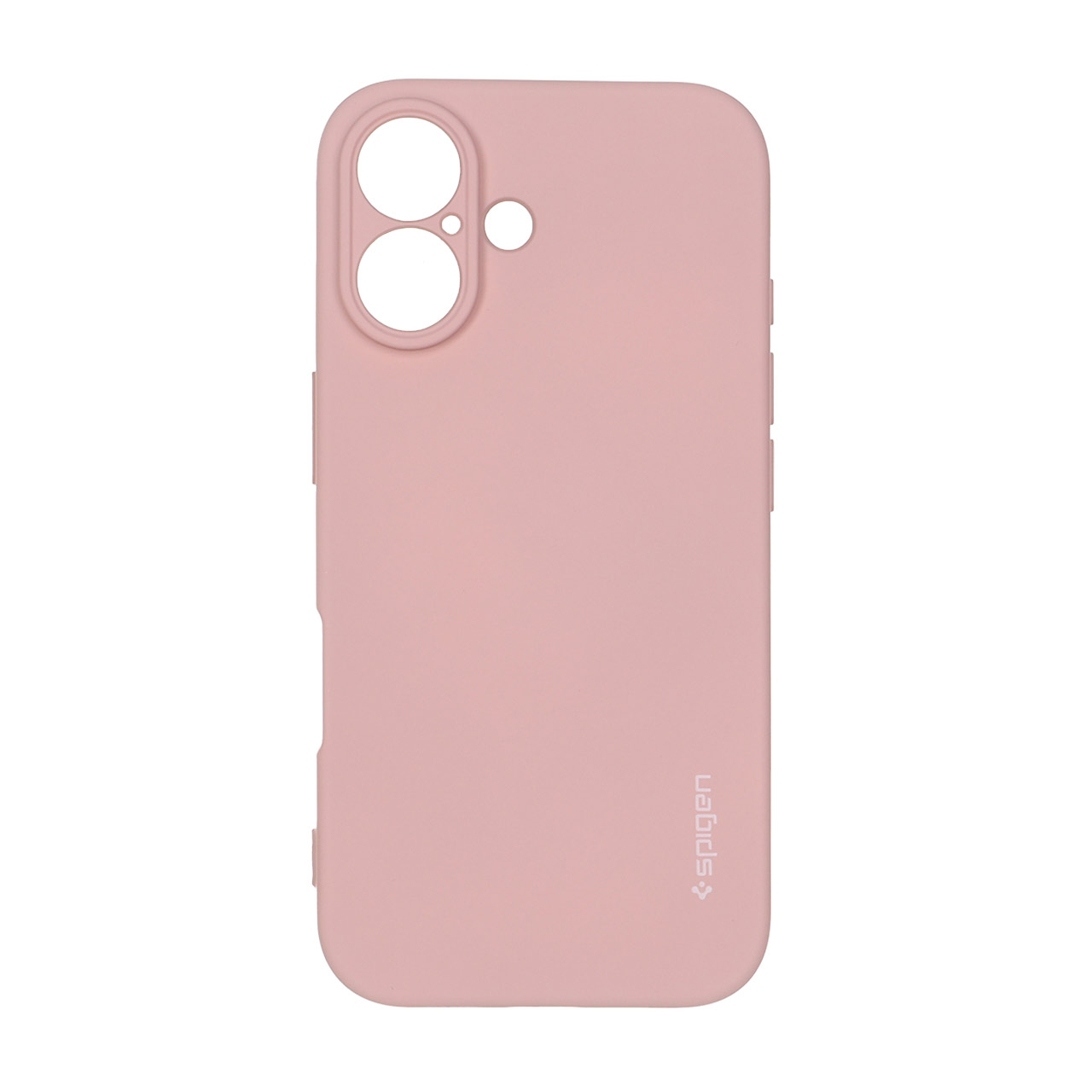 قاب سیلیکونی Spigen محافظ لنزدار Apple iPhone 16 - صورتی چرک