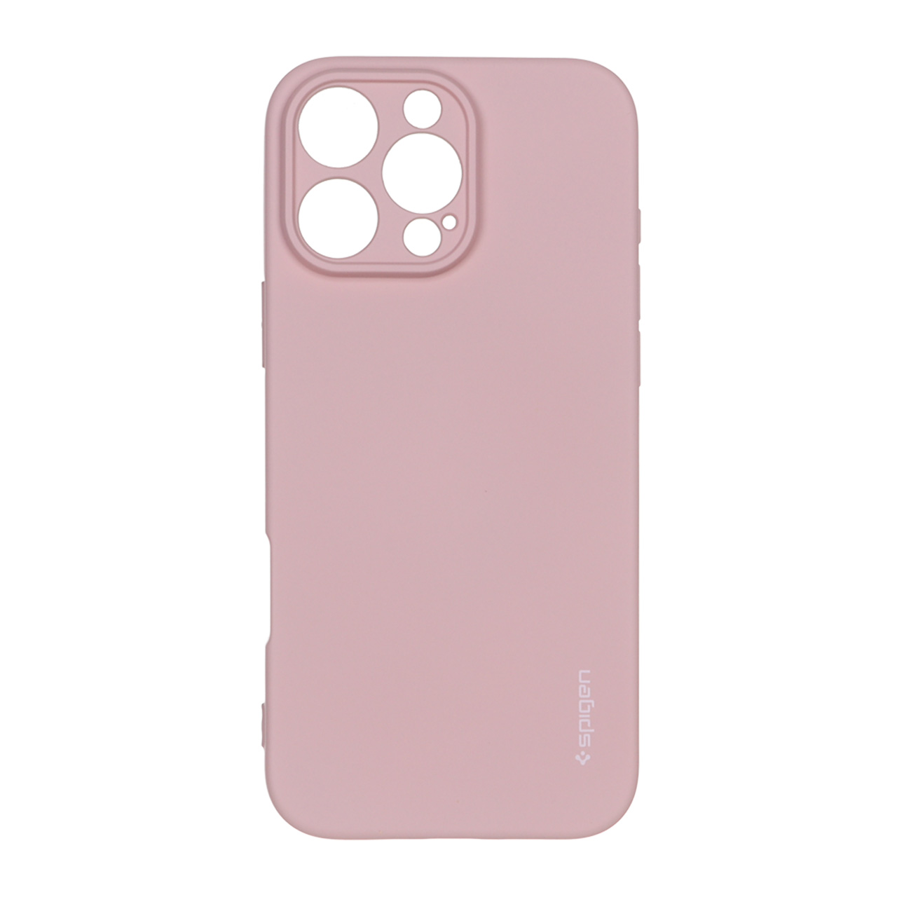 قاب سیلیکونی Spigen محافظ لنزدار Apple iPhone 16 Pro Max - صورتی چرک