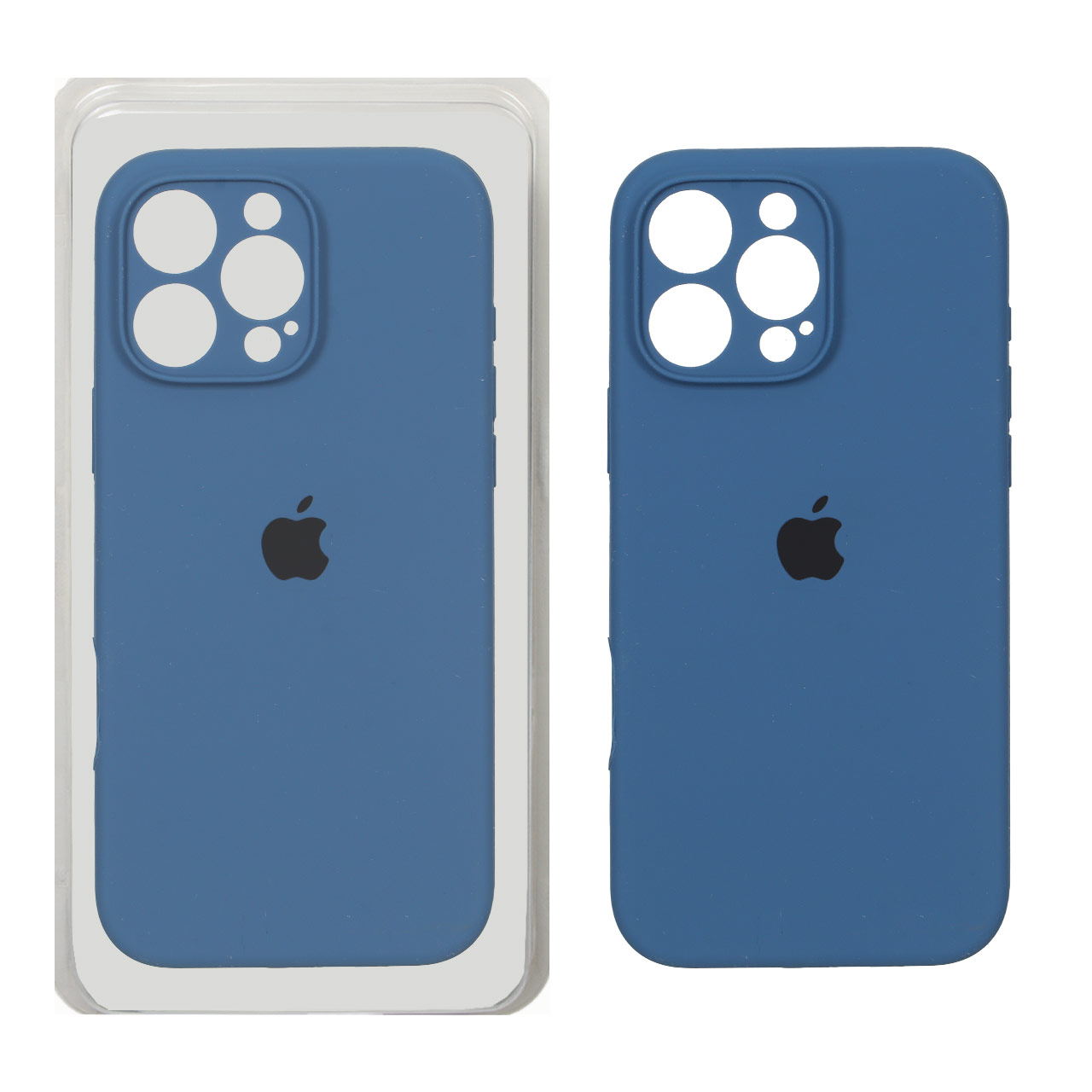 قاب سیلیکونی پاک کنی محافظ لنزدار اورجینال Apple iPhone 16 Pro Max - آبی اقیانوسی (پک دار) - NTC