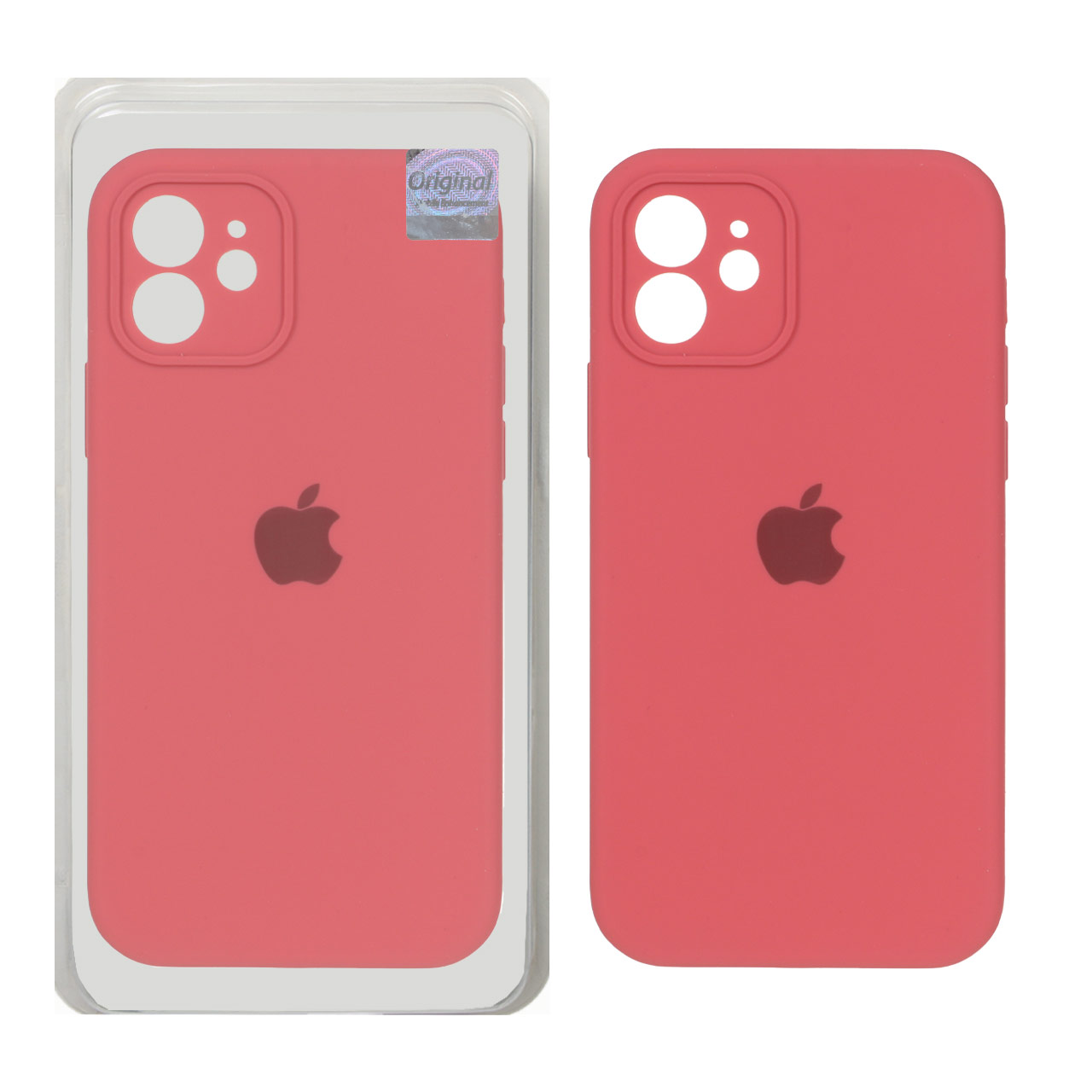 قاب سیلیکونی پاک کنی اورجینال Master Quality مدل Apple iPhone 12 - هلویی (پک دار)