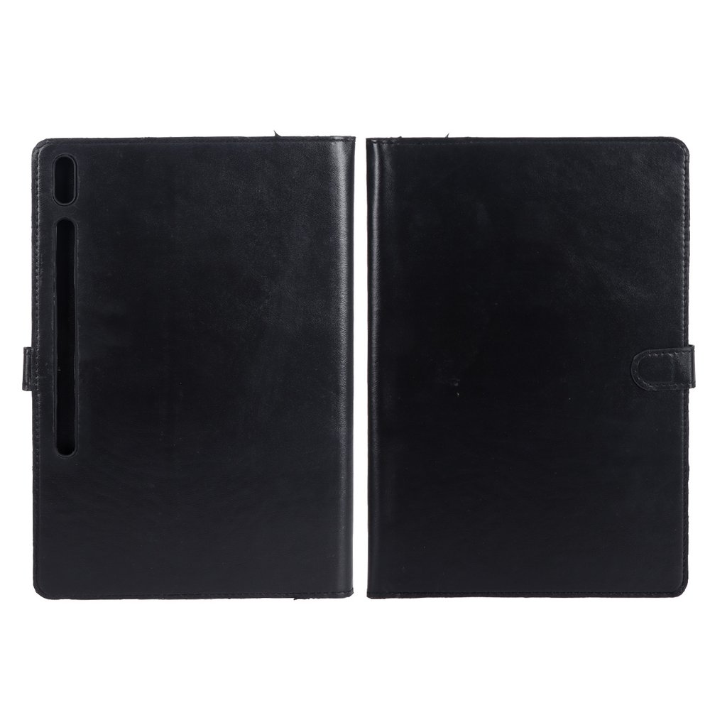 کیف تبلت چرمی مگنتی Samsung Galaxy Tab S7 FE 12.4 / T730 / T733 / T735 - مشکی