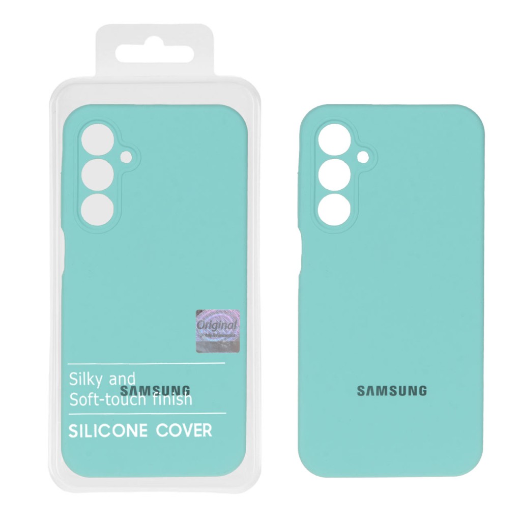 قاب سیلیکونی پاک کنی اورجینال Master Quality مدل Samsung Galaxy A25 5G - سبزآبی (پک دار)