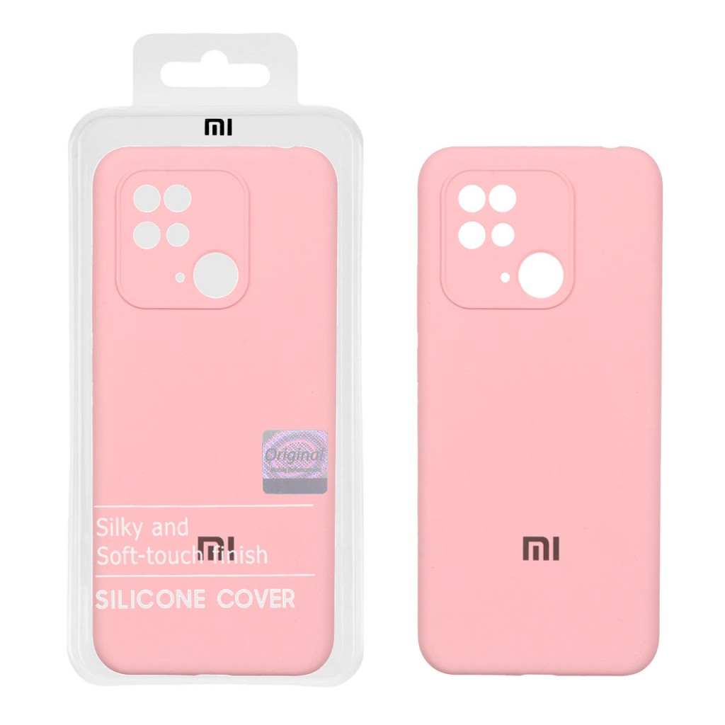 قاب سیلیکونی پاک کنی اورجینال Master Quality مدل Xiaomi Redmi 10C / Redmi 10 Power / Poco C40 - صورتی (پک دار)