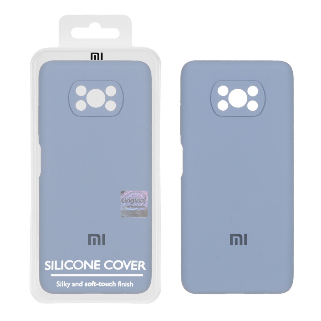 قاب سیلیکونی پاک کنی اورجینال Master Quality مدل Xiaomi Poco X3 / Poco X3 Pro / Poco X3 NFC - فیلی (پک دار)