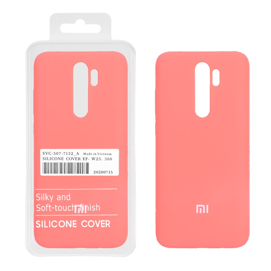قاب سیلیکونی پاک کنی اورجینال درجه یک Xiaomi Redmi Note 8 Pro - مرجانی (پک دار)
