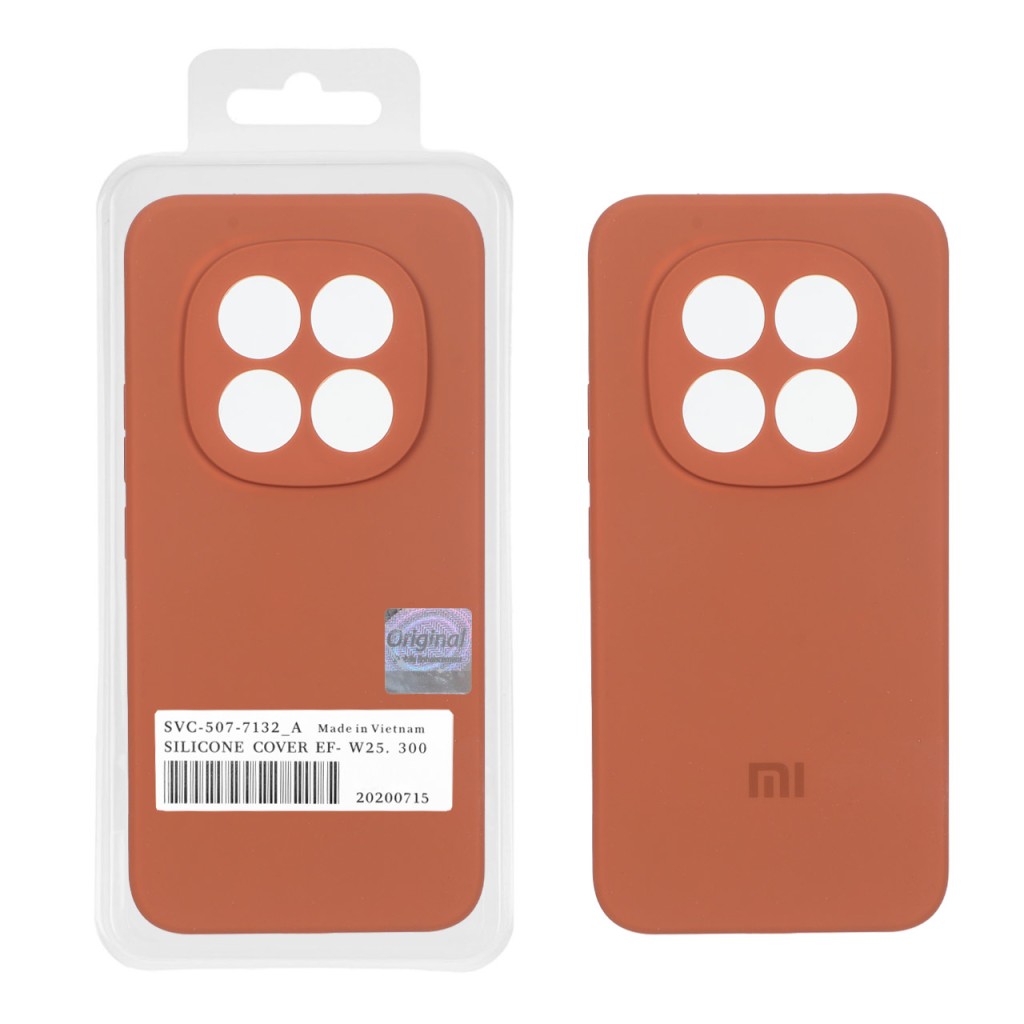 قاب سیلیکونی پاک کنی اورجینال Master Quality مدل Xiaomi Redmi Note 15 Pro 5G / Note 15 Pro Plus / Poco M8 Pro 5G - قهوه ای روشن (پک دار)