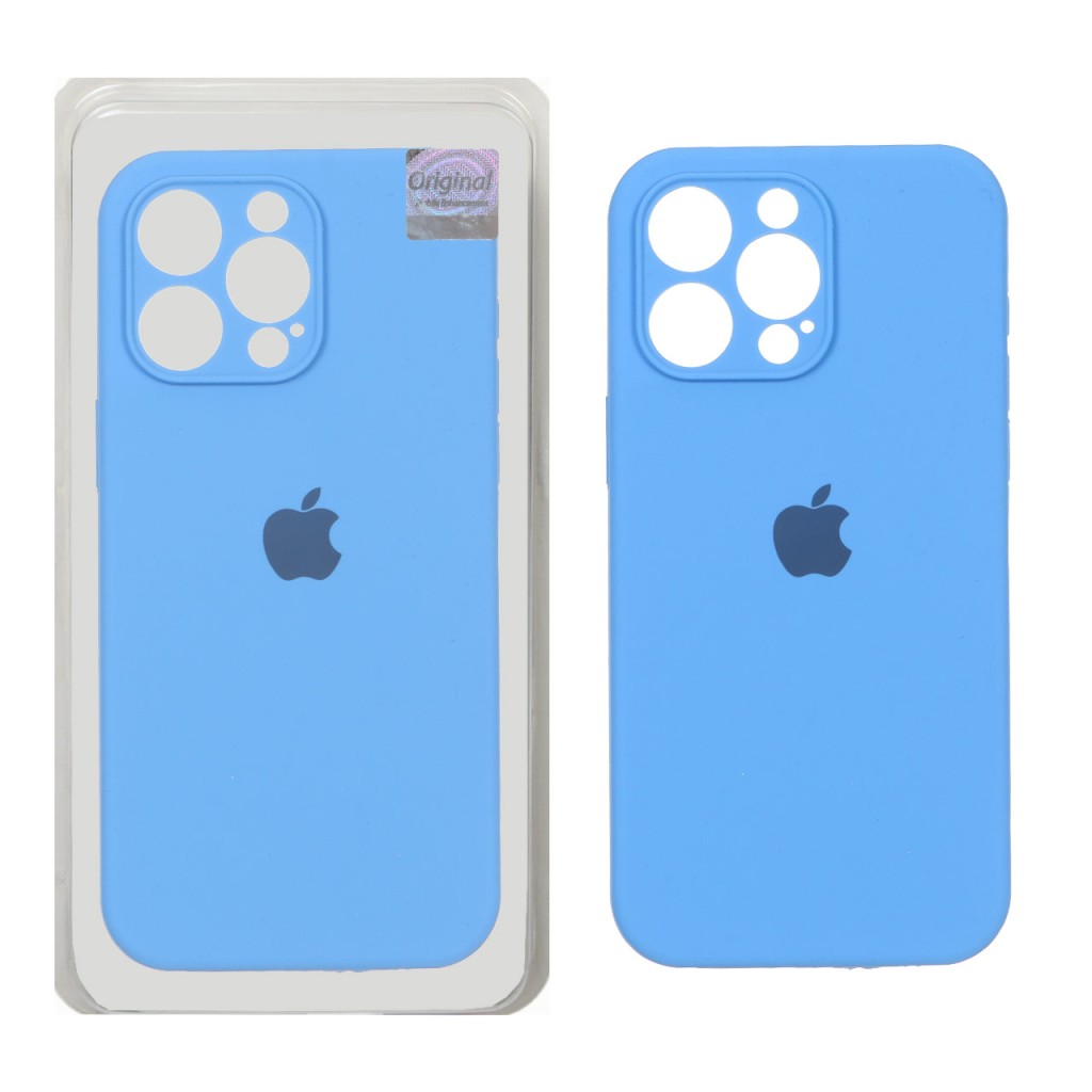 قاب سیلیکونی پاک کنی اورجینال Master Quality مدل Apple iPhone 15 Pro Max - آبی (پک دار)