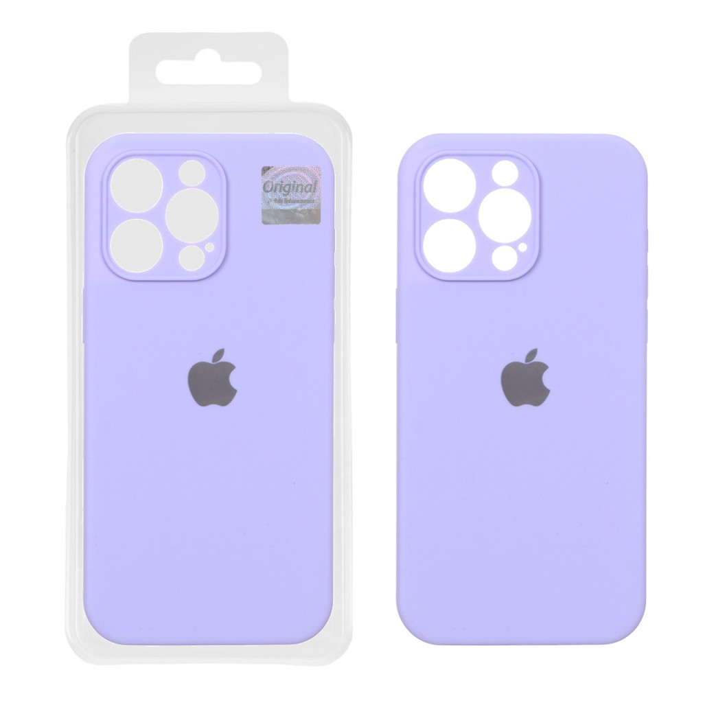 قاب سیلیکونی پاک کنی اورجینال Master Quality مدل Apple iPhone 15 Pro Max - بنفش روشن (پک دار)