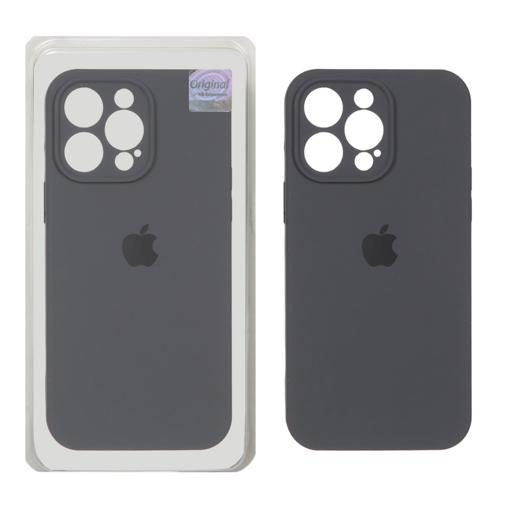 قاب سیلیکونی پاک کنی اورجینال Master Quality مدل Apple iPhone 14 Pro Max - خاکستری (پک دار)