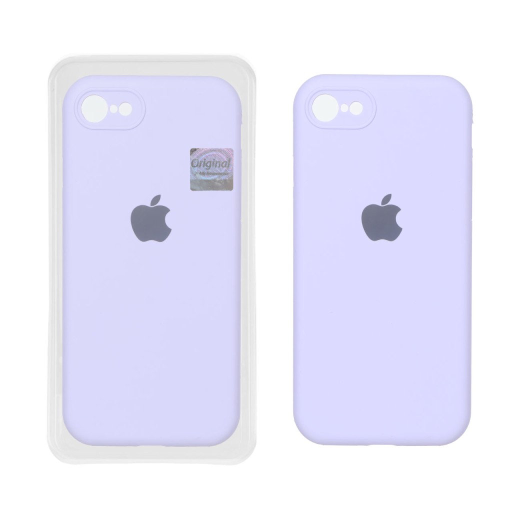 قاب سیلیکونی پاک کنی اورجینال Master Quality مدل Apple iPhone 7 / iPhone 8 / iPhone SE (2020) - یاسی (پک دار)