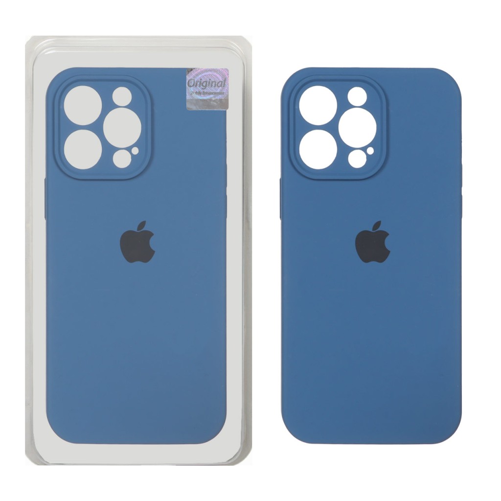قاب سیلیکونی پاک کنی اورجینال Master Quality مدل Apple iPhone 14 Pro Max - آبی تیره (پک دار)