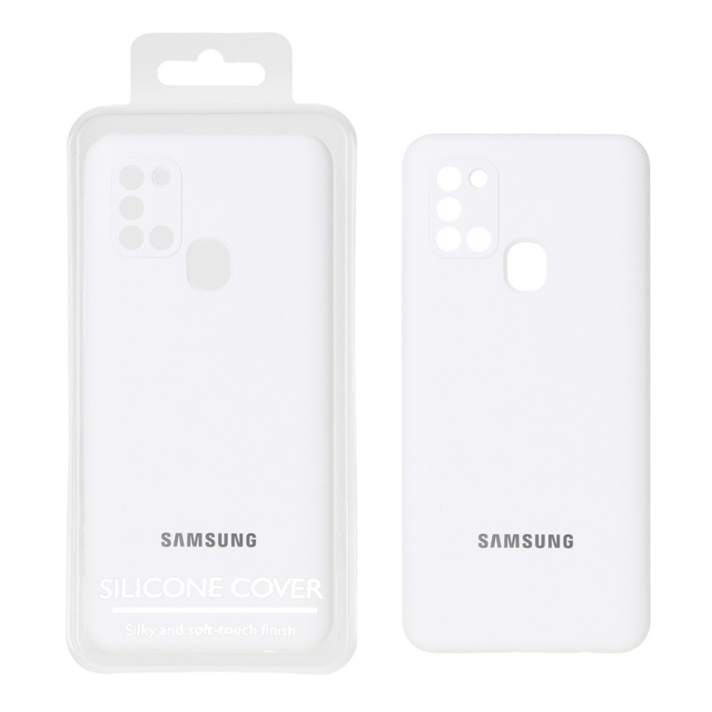 قاب سیلیکونی پاک کنی اورجینال Master Quality مدل Samsung Galaxy A21s - سفید (پک دار)